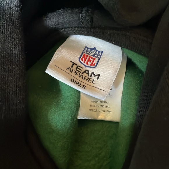 NFL New York Jets Girls' Fleece Hooded Sweatshirt - Picture 4 of 6